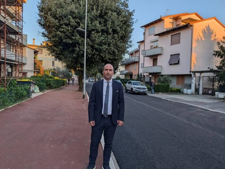 Ciclosole, in via Fratelli Cervi a Montemurlo completata asfaltatura fonoassorbente e drenante