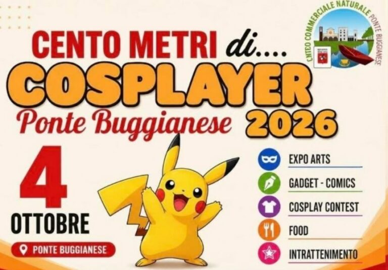 Domenica a Ponte Buggianese giornata dedicata a cosplay, fumetti e intrattenimento
